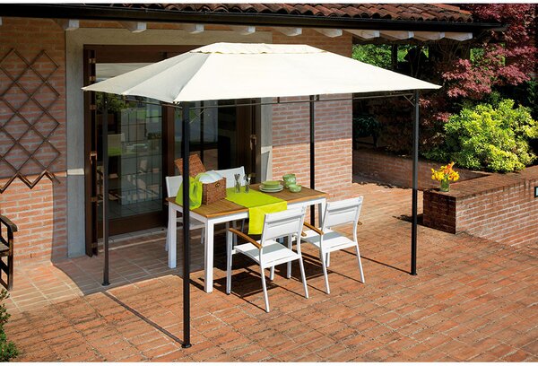 Gazebo da Giardino in Ferro 3x2m Vorghini Chains Sabbia