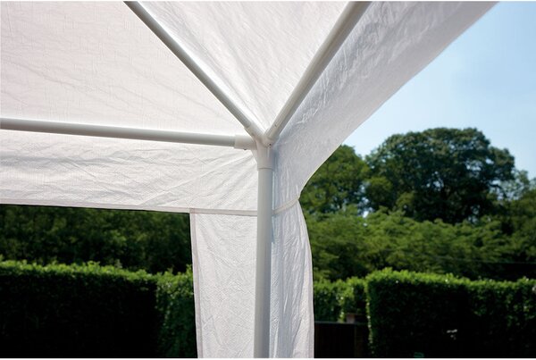 Gazebo da Giardino in Ferro 3X6m Vorghini Party Bianco