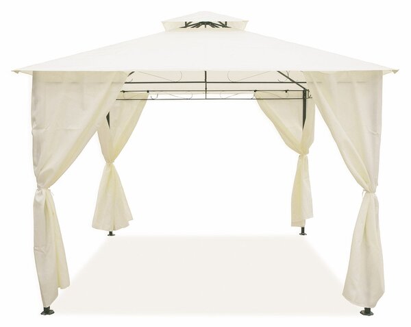 Gazebo da Giardino in Ferro 3x3 mt Soriani Sahara Ecrù