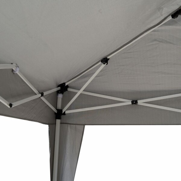 Gazebo da Giardino in Acciaio 3x3m Arizona Grigio