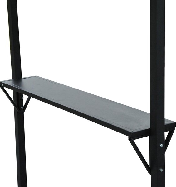 Gazebo Espandibile con Doppio Tetto in Poliestere Caffè 2.5x1.5m