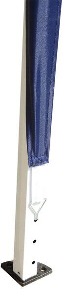 Gazebo da Giardino 3x3m in Acciaio Pieghevole Tessuto Oxford Blu