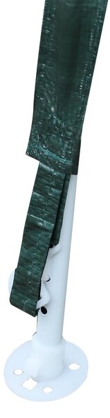 Gazebo da Giardino 3.3x2.4x2.1 m con Corde Tiranti e Picchetti Verde