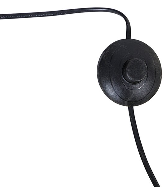 Lampada da terra in acciaio con paralume verde scuro 50 cm - XXL