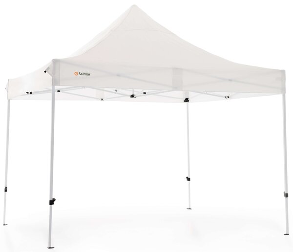 Gazebo Retrattile da Giardino 3x3 m in Ferro Flexy Bianco