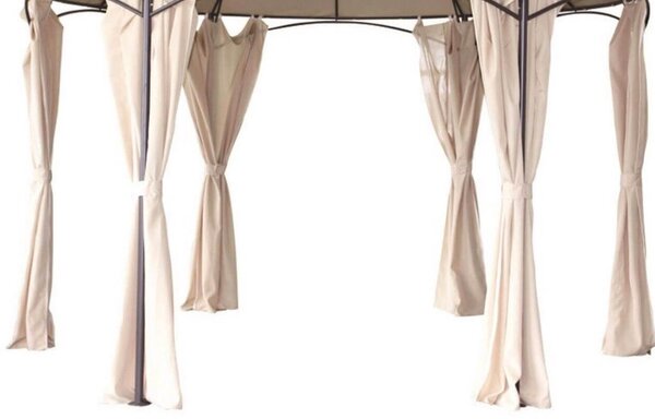 Set 4 Tende Laterali per Gazebo Dakota 3,5m Bianca