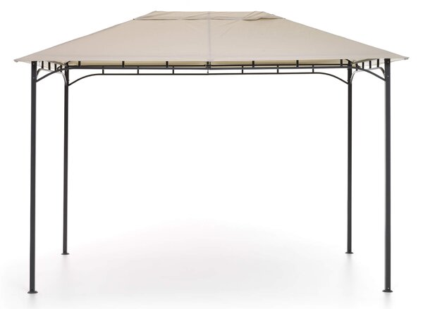 Gazebo da Giardino 3x2m in Ferro e Poliestere Rodi Beige