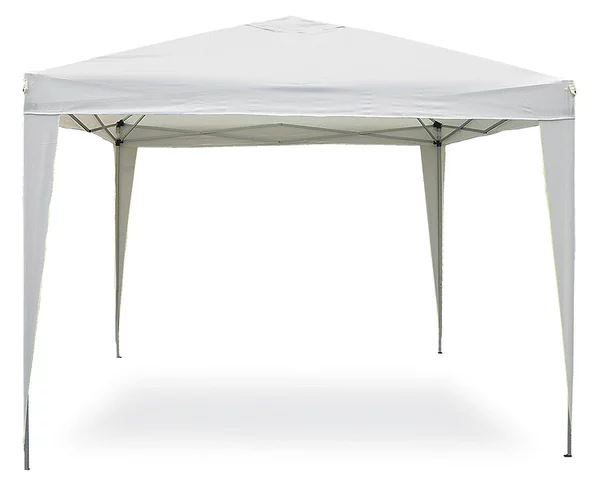 Gazebo Pop Up Pieghevole 3x3 M Richiudibile Struttura in Acciaio Tessuto Bianco