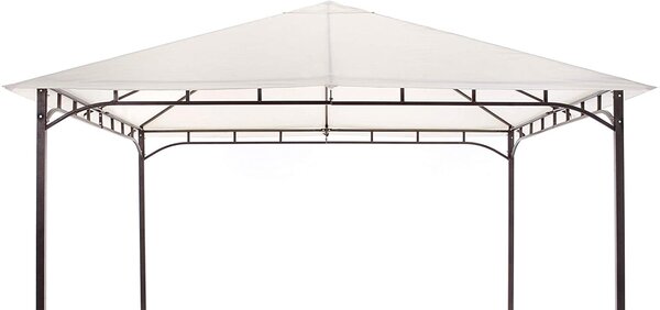 Gazebo da Giardino 3x2 m in Ferro Rodi Ecrù