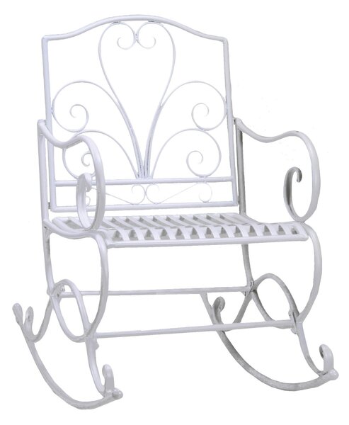Dondolo da Giardino in Ferro 60x80H98cm Viareggio Bianco