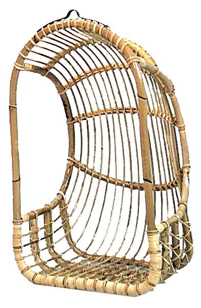 Dondolo Pensile da Giardino in Rattan senza Ganci 65x61H109cm