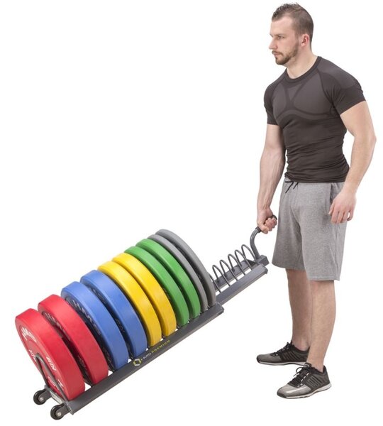 Rastrelliera a carrello porta dischi bumpers HMS