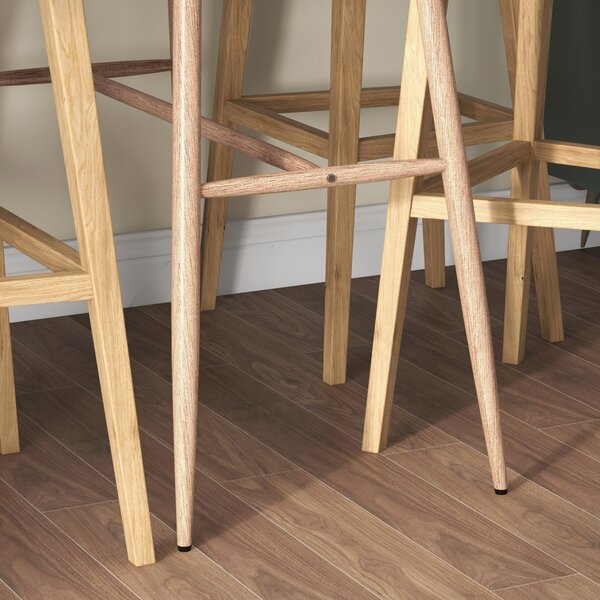 HOMCOM Tavolo alto rettangolare per 4 persone con gambe in acciaio effetto legno, facile da montare, 120 x 60 x 98 cm Bianco | Aosom Italy
