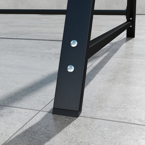 Outsunny Dondolo hollywoodiano con tettuccio regolabile, dondolo da giardino 2 posti 142 x 112 x 162 cm, Nero | Aosom Italy