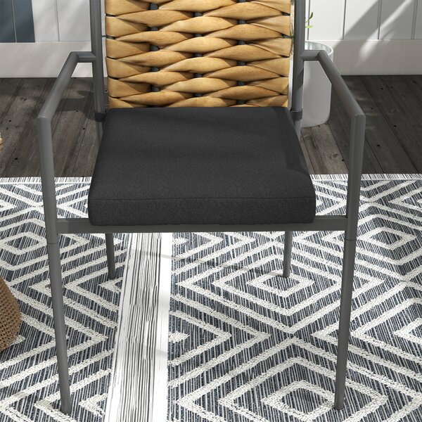 Outsunny Sedie da giardino Sedie outdoor Sedie per terrazza, resistenti alle intemperie, design moderno, 57 x 58 x 87cm, Marrone+Nero+Grigio | Aosom Italy