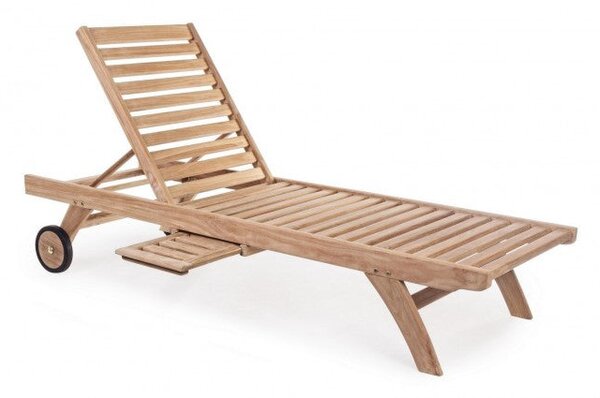 Lettino con Ruote Maryland in Teak