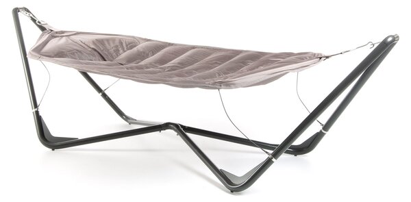 Amaca da Giardino a Gondola 336x130 cm in Poliestere Grigio
