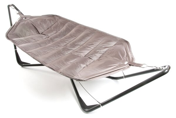 Amaca da Giardino a Gondola 336x130 cm in Poliestere Grigio