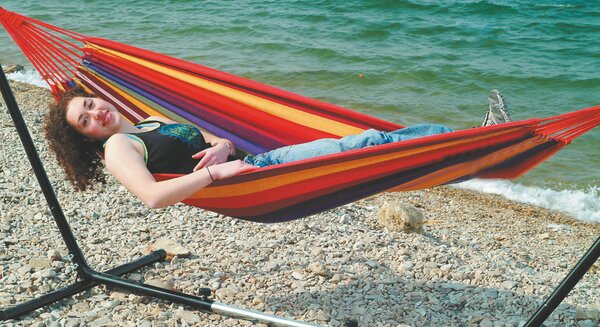 Amaca da Giardino in Cotone 2x1m 100Kg Roberta Multicolore