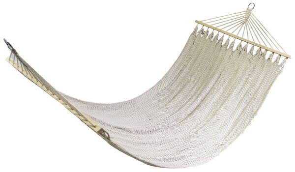 Amaca da Giardino 2x1m in Tessuto a Rete Fitta Beige