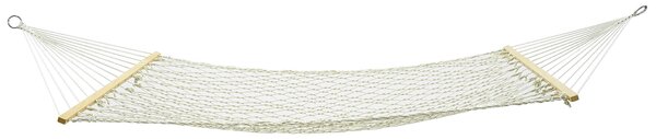 Amaca da Giardino 2x1,4m in Cotone Max 150 Kg Primula Bianca