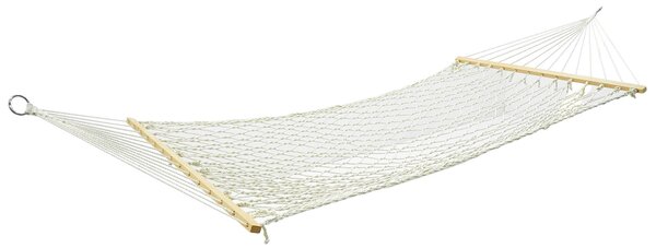 Amaca da Giardino 2x1,4m in Cotone Max 150 Kg Primula Bianca