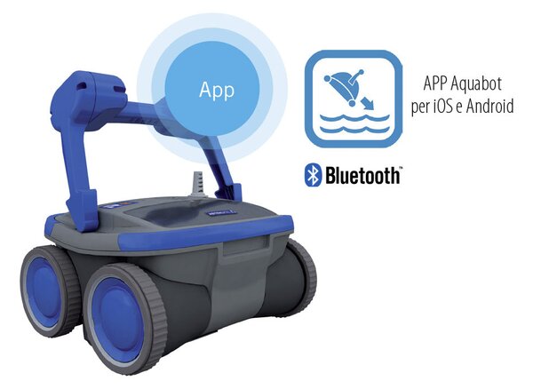 Robot Pulitore Elettronico Automatico Bluetooth per Pulizia Fondo Piscina Astralpool R7