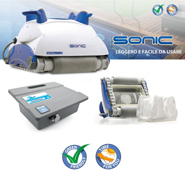 Robot Pulitore Elettronico Automatico per Pulizia Fondo Piscina Astralpool Sonic 4
