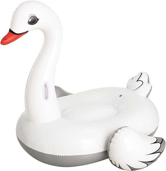 Cigno Gonfiabile Gigante 196x174 cm in Vinile Bestway 41111 Bianco