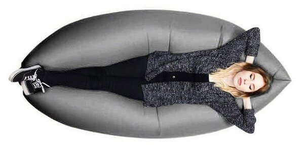 Soft Bag Nero Sacco Materasso Gonfiabile ad Aria Nero