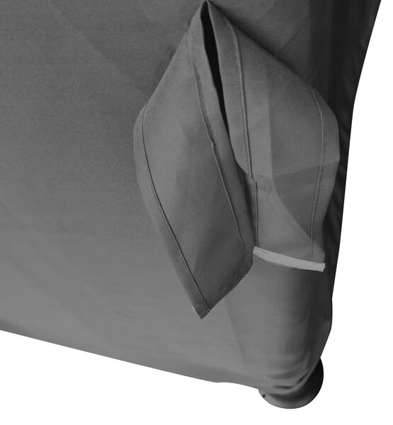 Outsunny Gazebo da giardino esterno 3 x 3 m, tenda con doppio tetto, tende e zanzariera, struttura in alluminio, grigio scuro | Aosom Italy