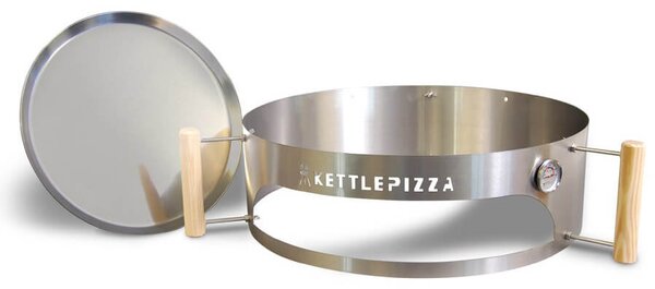 Kit Pizza per Barbecue a Carbone Ø57 cm in Acciaio Vannini Kettle Pizza