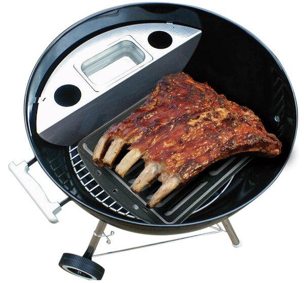 Affumicatore ad Acqua per Barbecue Ø57 cm in Acciaio Vannini Smokenator 1000