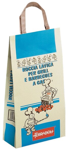 Pietra Lavica in Sacchetto 2,5 Kg per Barbecue a Gas GPL Ferraboli
