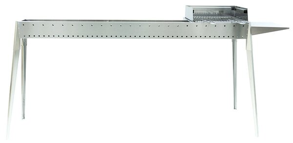 Cuoci Arrosticini a Carbone 160 cm con Barbecue Lisa Luxury Miami Grill 1200+400