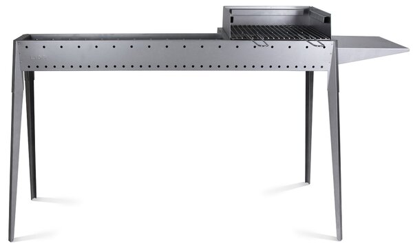 Cuoci Arrosticini a Carbone 120 cm con Barbecue Lisa Luxury Miami Grill 800+400 F