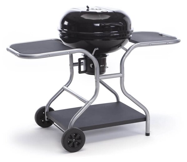 Barbecue a Carbone Carbonella con Termometro Carrello e Raccoglitore Olio Taddei Round 61