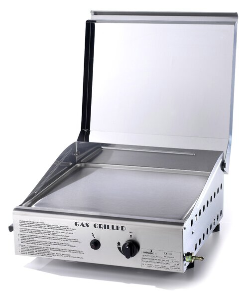 Piastra di Cottura in Acciaio a Gas GPL Metano Ompagrill Plancha Single 4044/M Cover