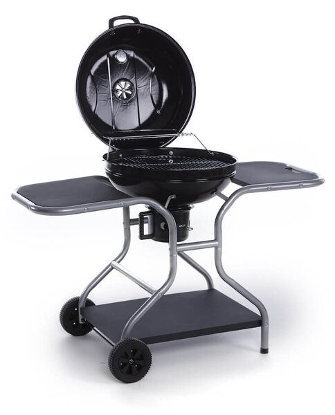 Barbecue a Carbone Carbonella con Termometro Carrello e Raccoglitore Olio Taddei Round 61