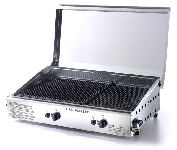 Doppia Piastra di Cottura in Ghisa a Gas GPL Ompagrill Plancha Double 4069 Cover