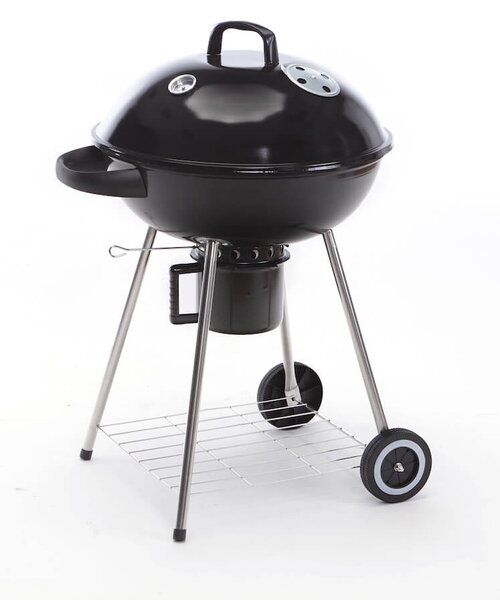 Barbecue a Carbone Carbonella con Termometro Carrello e Raccoglitore Olio Taddei Round 61