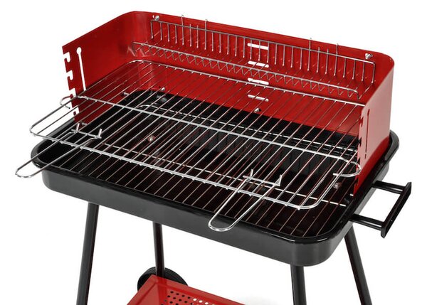 Barbecue a Carbone Carbonella con Paravento e Carrello Taddei Carbonella 60