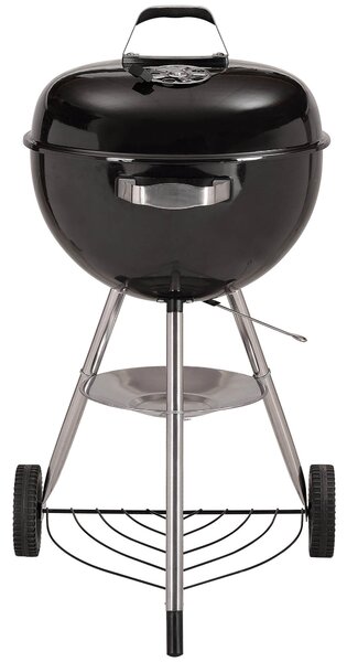 Barbecue a Carbone Carbonella in Acciaio con Ruote Bauer Sfera Nero