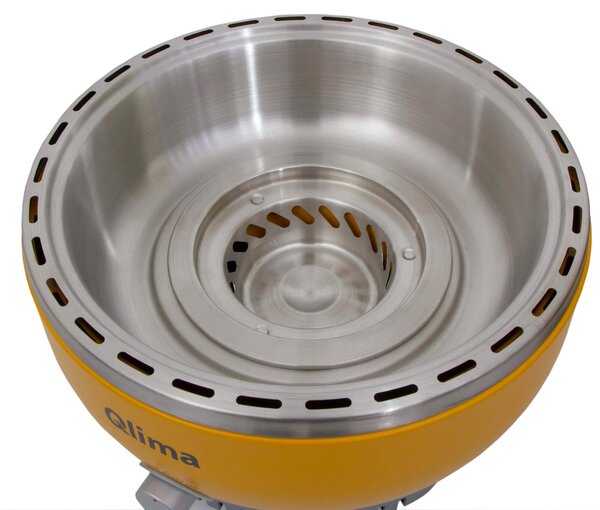 Barbecue a Carbone Carbonella Portatile da Tavolo Qlima Njoy Giallo