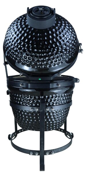Barbecue a Carbone Carbonella in Acciaio 40,5x35x55 cm BBQ Nero