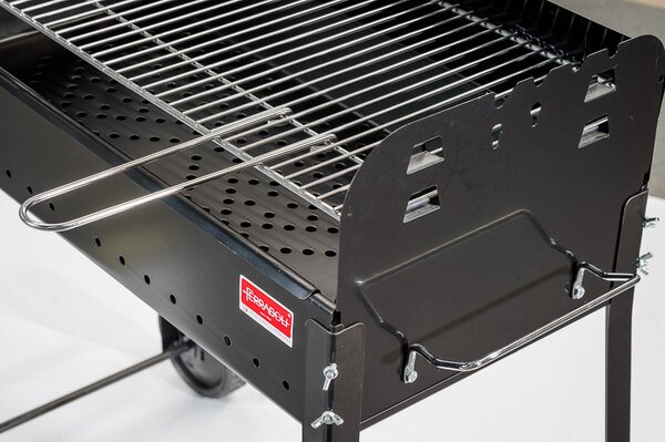 Barbecue a Carbone Carbonella con Ruote 88x48x94 cm Ferraboli Maggiore