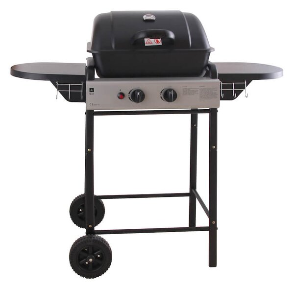 Barbecue a Gas Sistema Pietra Lavica con 2 Bruciatori e Termometro Taddei 2F