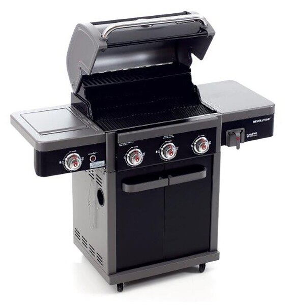 Barbecue a Gas GPL 3 Fuochi 15kW con Fornello Laterale Sochef Grangusto