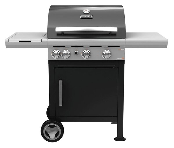 Barbecue a Gas GPL 2 Fuochi 8,1kW con Fornello Laterale Sochef Mistergusto