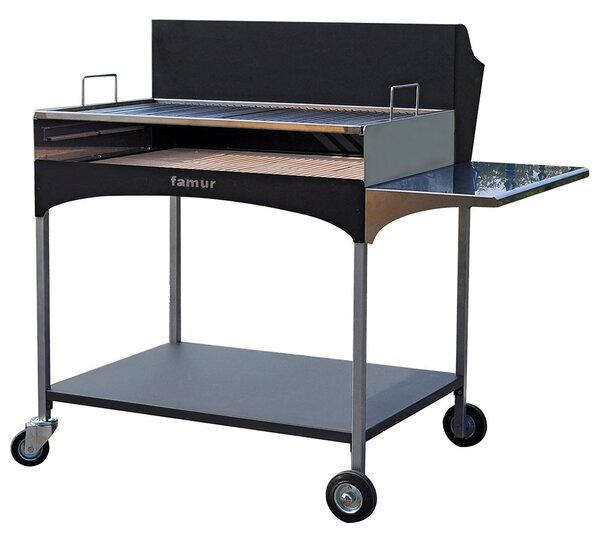 Barbecue a Legna con Griglia in Acciaio Famur BK 10 Elite